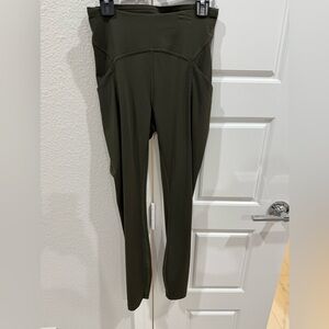 Lululemon olive green leggings size 4